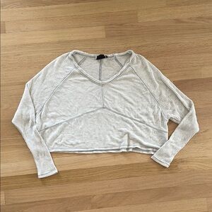 Out from under cropped sweater